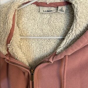 L.L. Bean Women's Dusty Rose Teddy Jacket